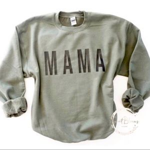 Military Green “MAMA” Sweatshirt